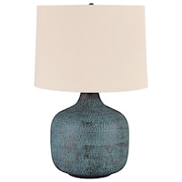 Malthace Patina Metal Table Lamp