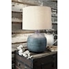 Ashley Signature Design Lamps - Casual Malthace Patina Metal Table Lamp