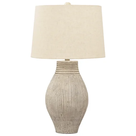 Layal Black Paper Table Lamp