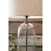 Signature Design by Ashley Lamps - Casual Manelin Clear/Gray Glass Table Lamp