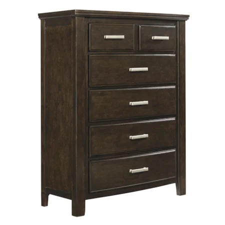 Contemporary Five Drawer Chest