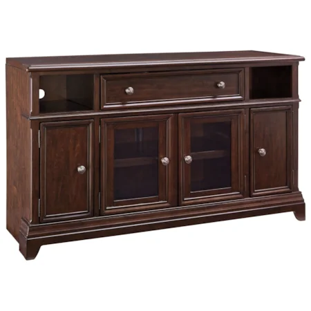 Large TV Stand with Drop Down Door