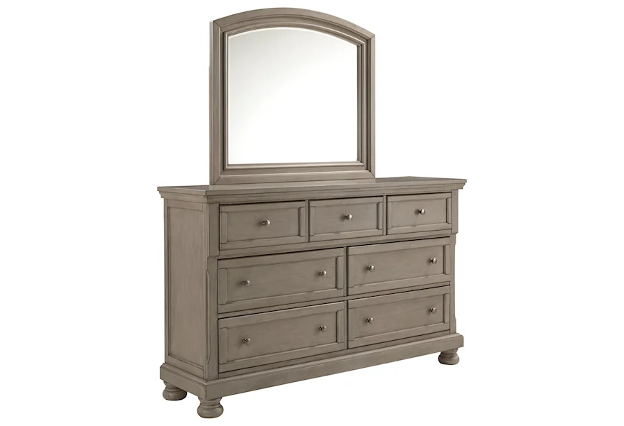 Lettner 7-Drawer Dresser and Mirror Set by Signature Design by Ashley Furniture at Sam's Appliance & Furniture