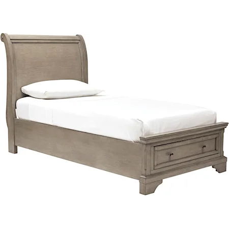 Twin Sleigh Storage Bed