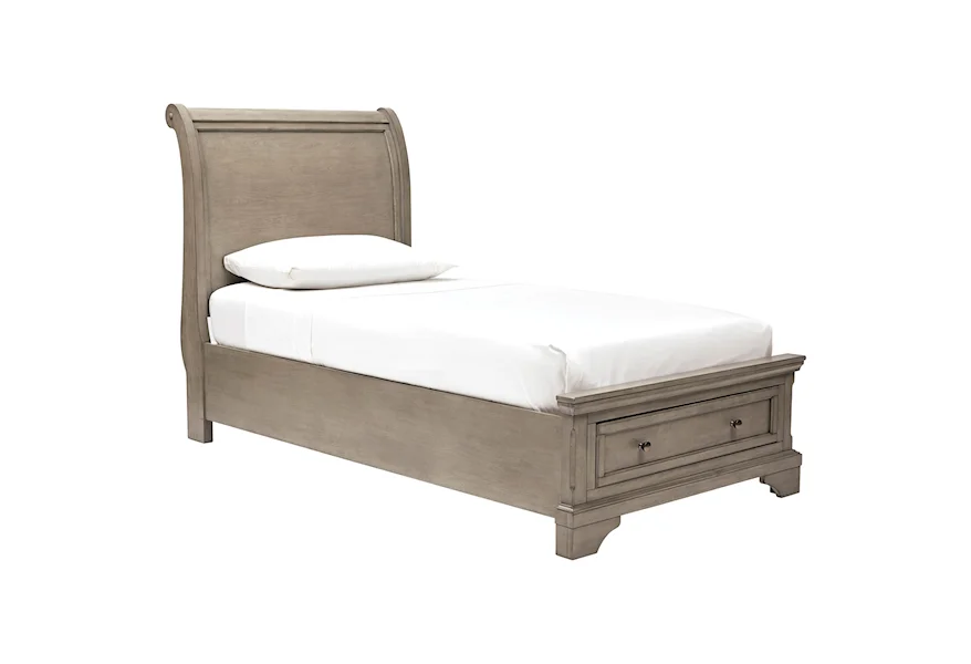 Lettner Twin Sleigh Storage Bed by Ashley (Signature Design) at Johnny Janosik
