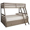 Signature Design by Ashley Lettner Twin/Full Bunk Bed w/ Under Bed Storage