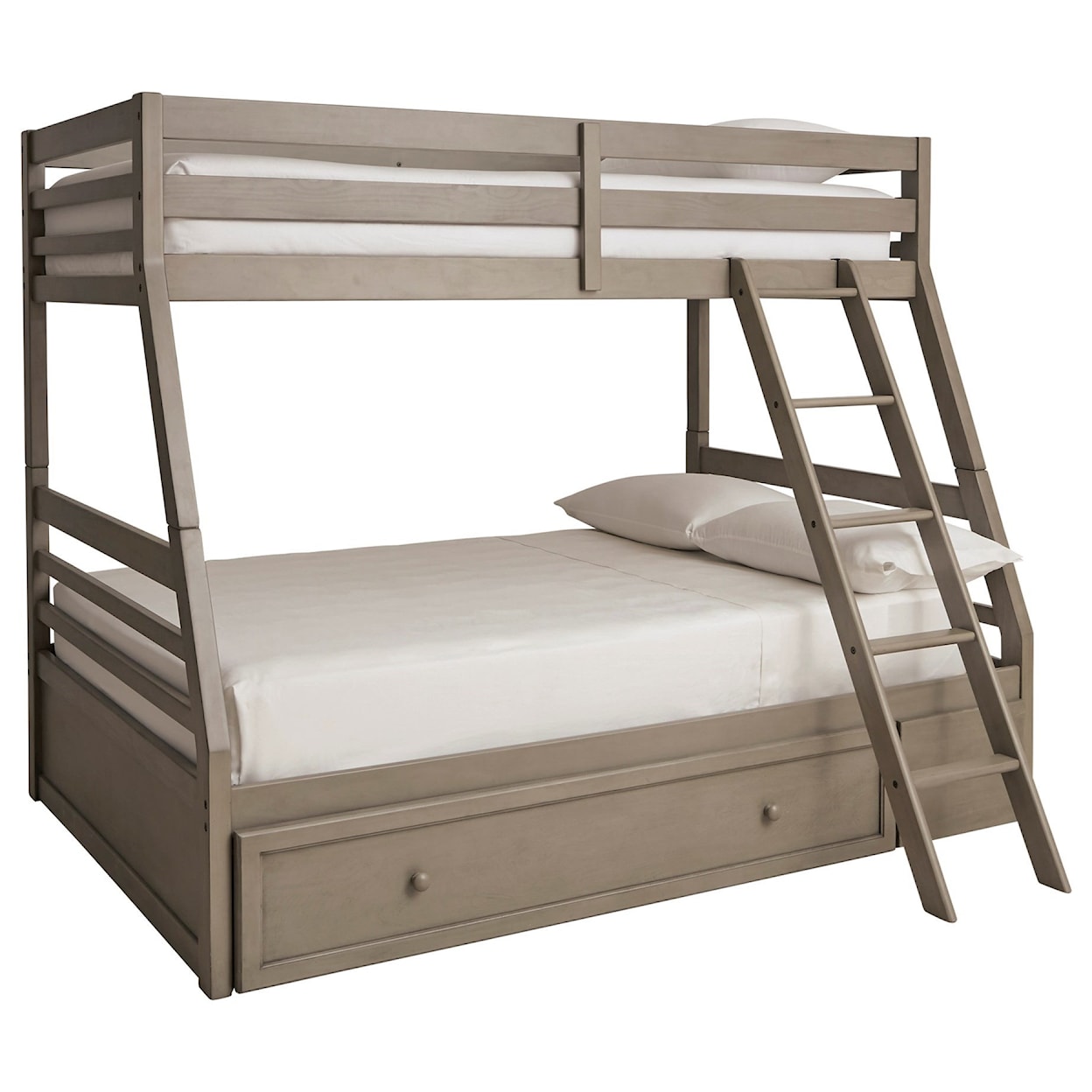 Signature Design by Ashley Leyton Twin/Full Bunk Bed w/ Under Bed Storage