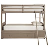 Signature Design Lettner Twin/Twin Bunk Bed w/ Ladder & Storage
