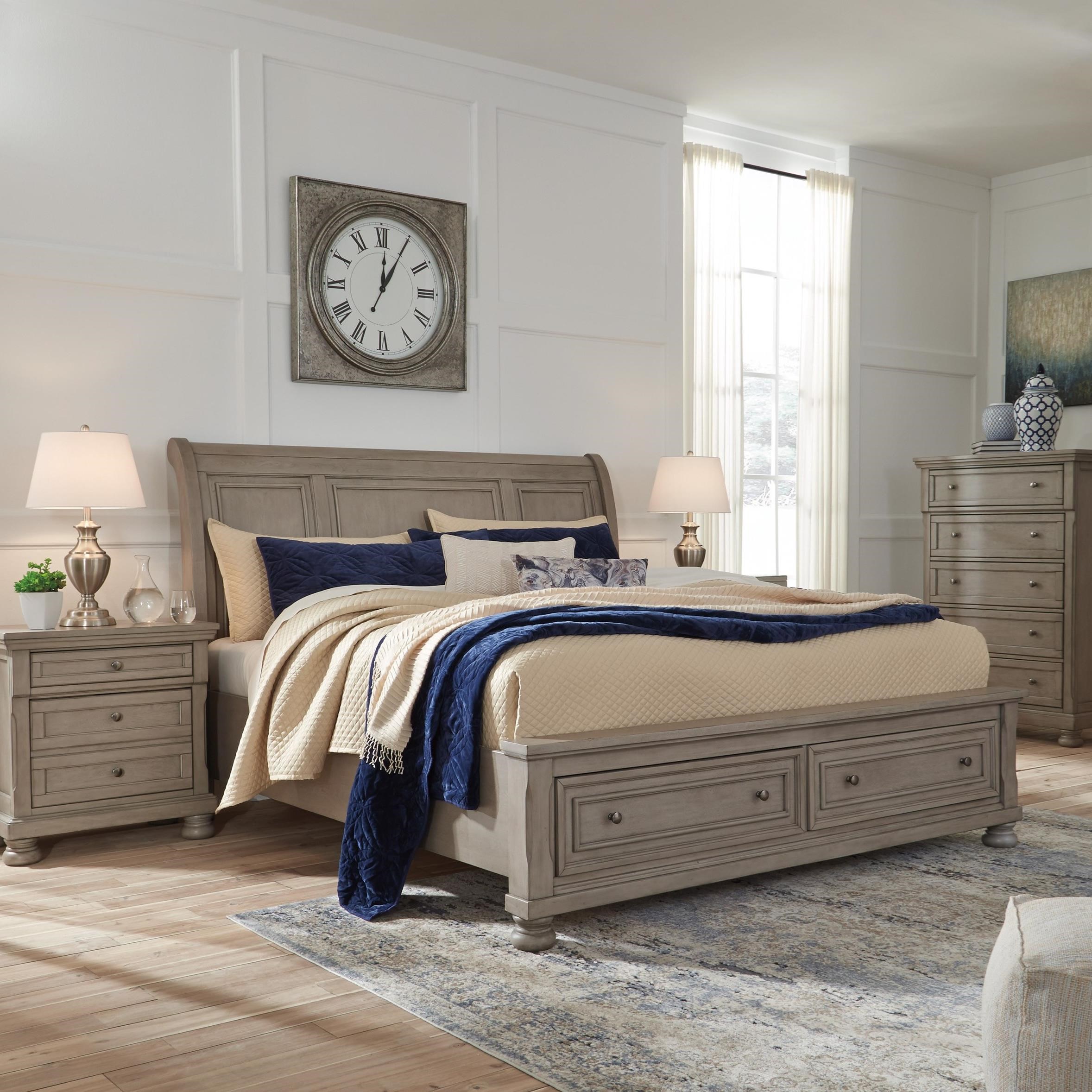 Signature Design by Ashley Lettner California King Sleigh Bed