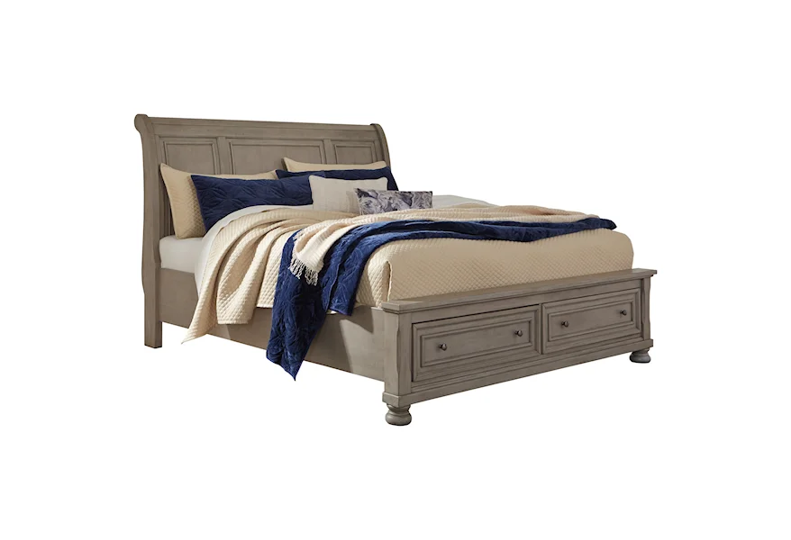 Lettner Queen Sleigh Bed by Signature Design by Ashley at Z & R Furniture
