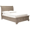 Signature Design Lettner Full Sleigh Storage Bed