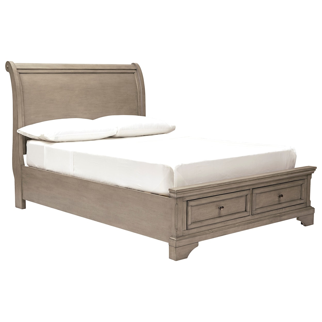 Signature Lukas Full Sleigh Storage Bed