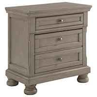 Casual 2-Drawer Nightstand with Felt-Lined Top Drawer