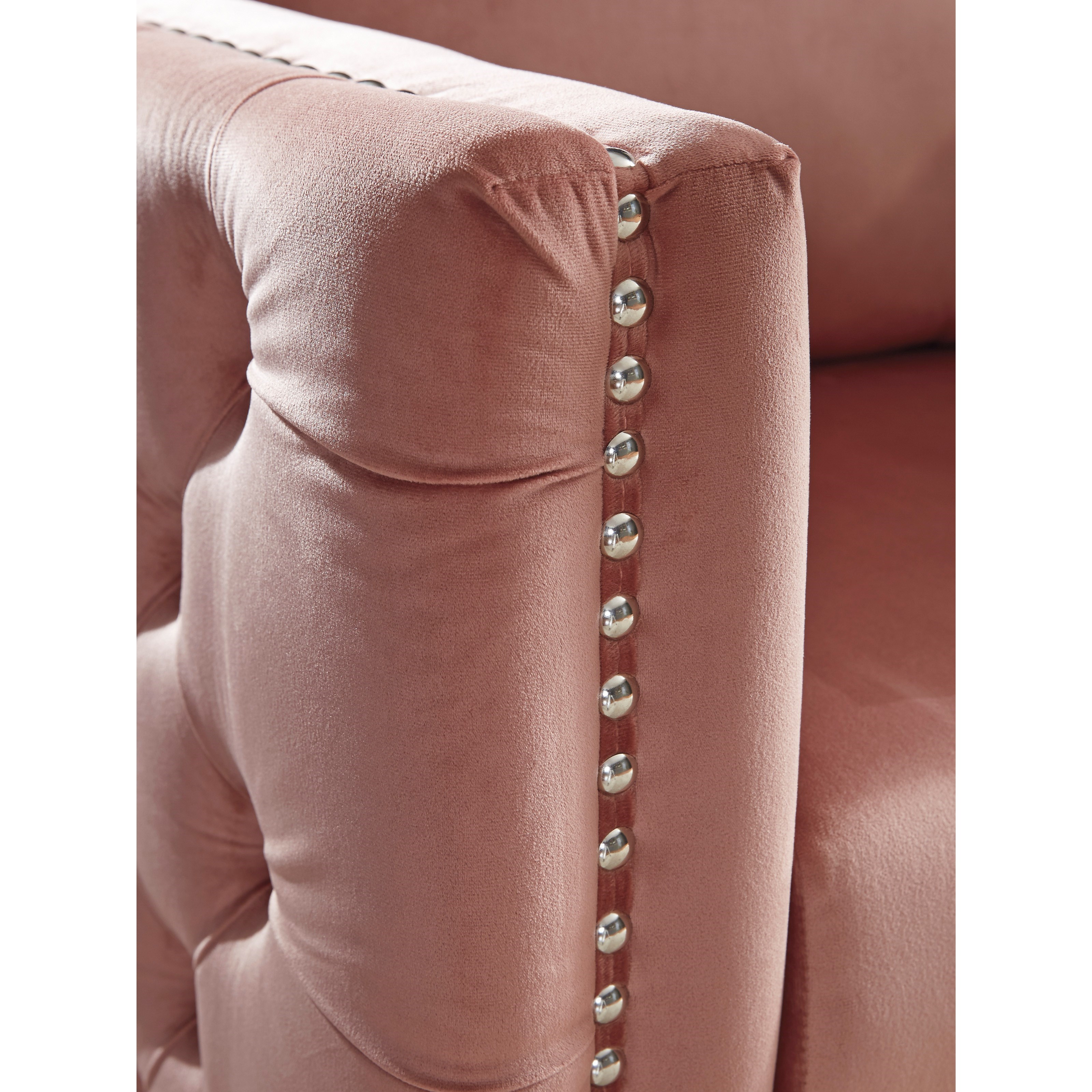 Signature Design by Ashley Lizmont A3000196 Glam Blush Pink Velvet