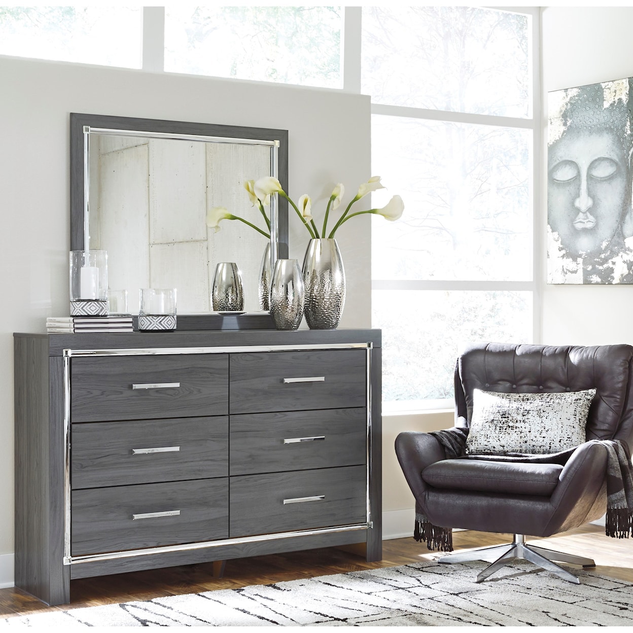 Signature Design by Ashley Furniture Lodanna Dresser and Mirror Set