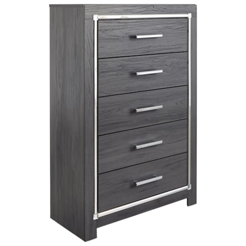 Glam 5 Drawer Chest