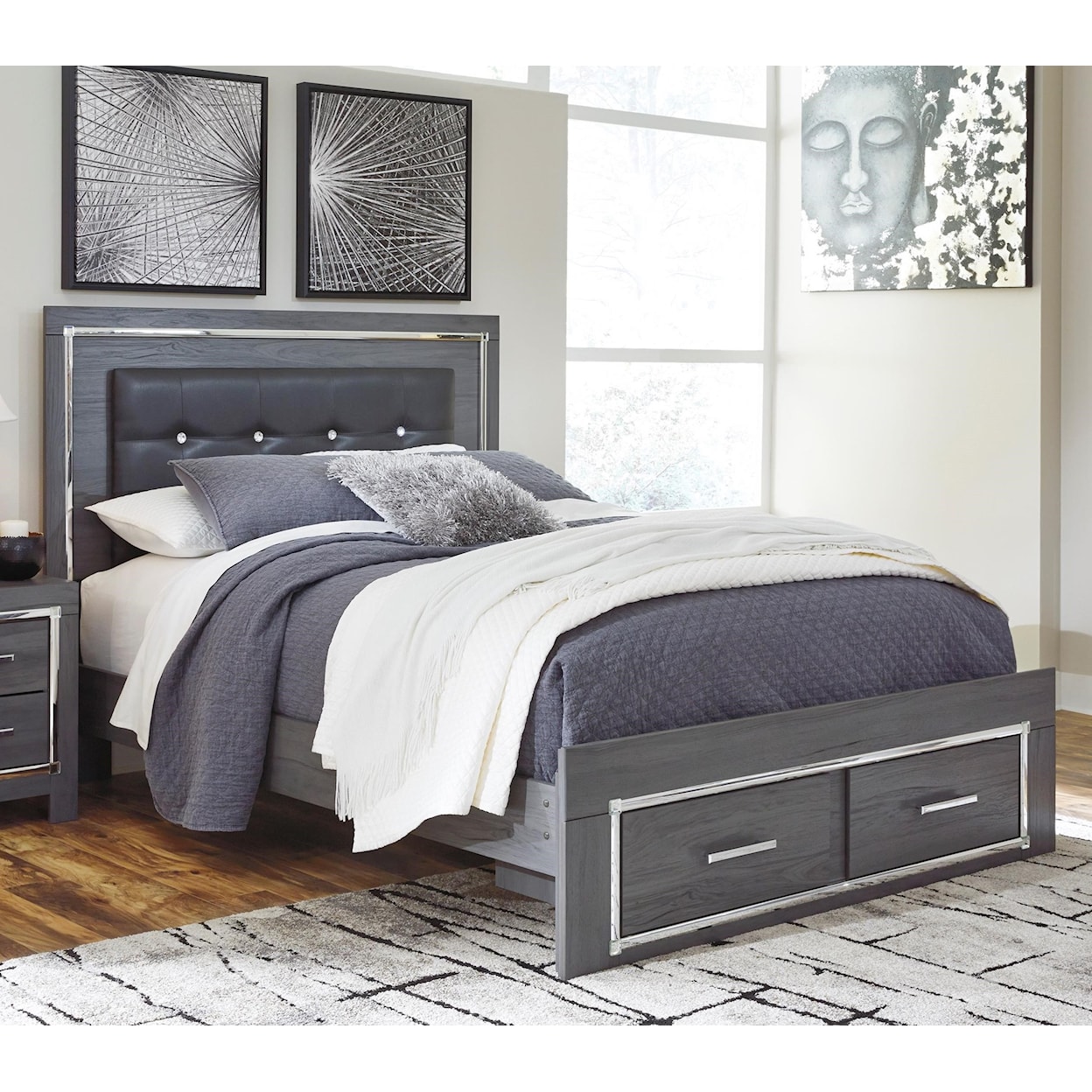 Ashley Signature Design Lodanna Queen Upholstered Bed