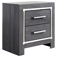 2 Drawer Nightstand with USB and Wireless Charging