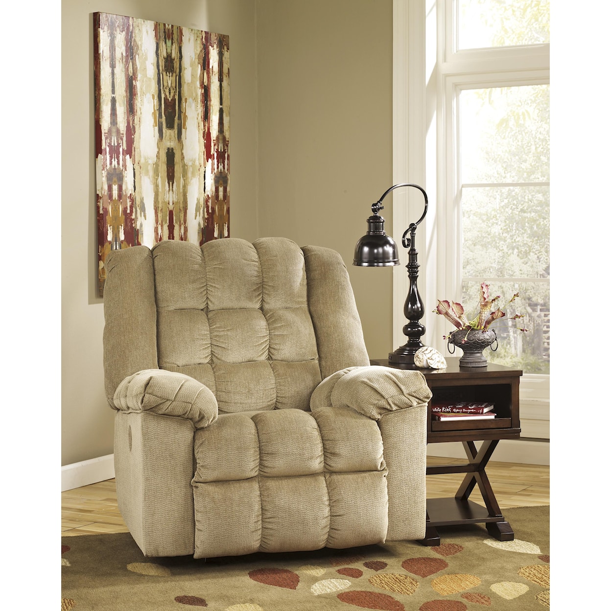 Signature Design by Ashley Ludden Power Rocker Recliner