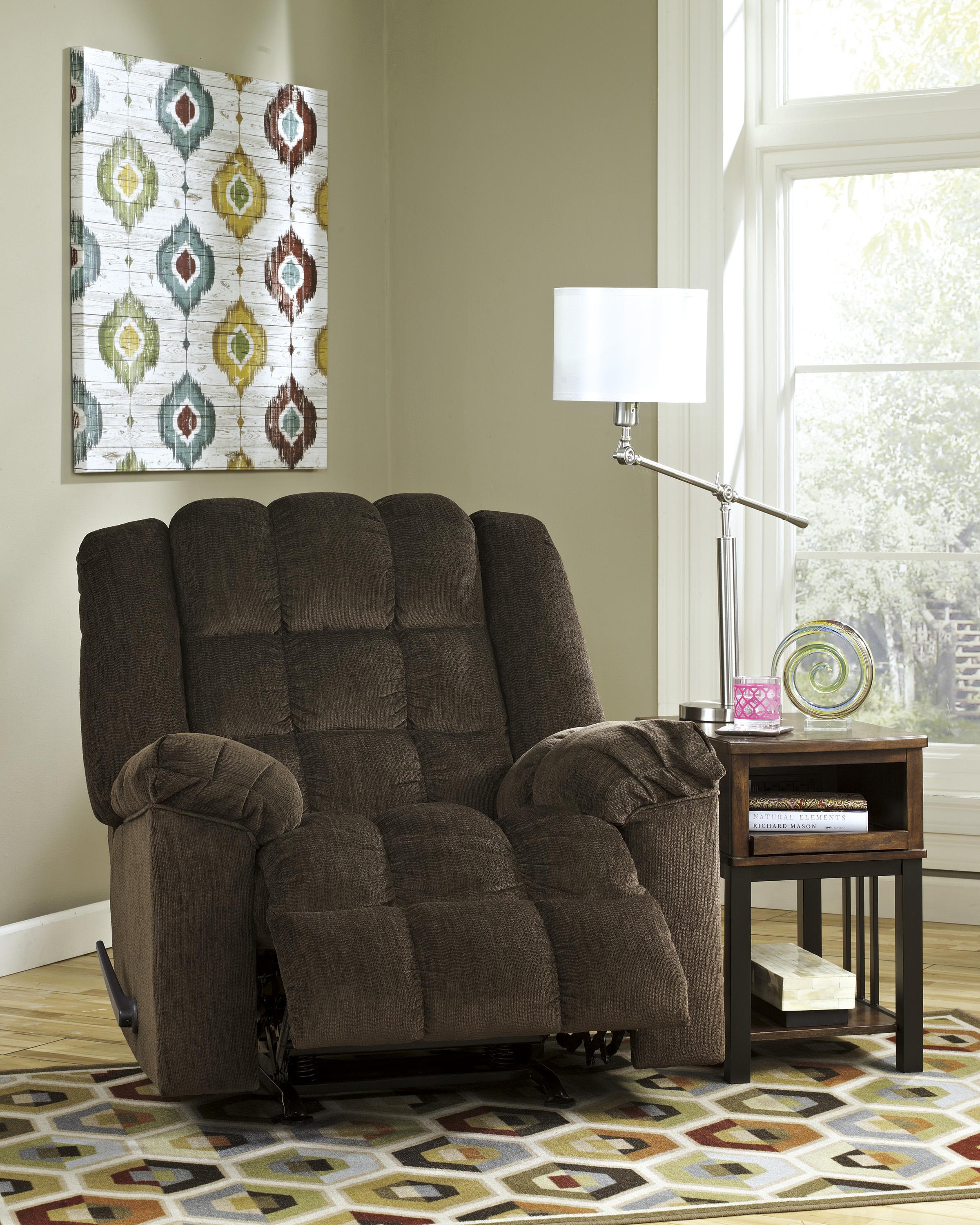 Signature design by ashley ludden blue rocker recliner online