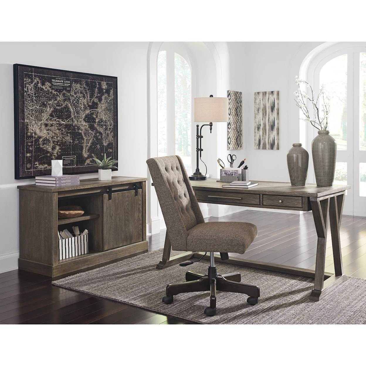 Signature Design by Ashley Luxenford Home Office Large Leg Desk