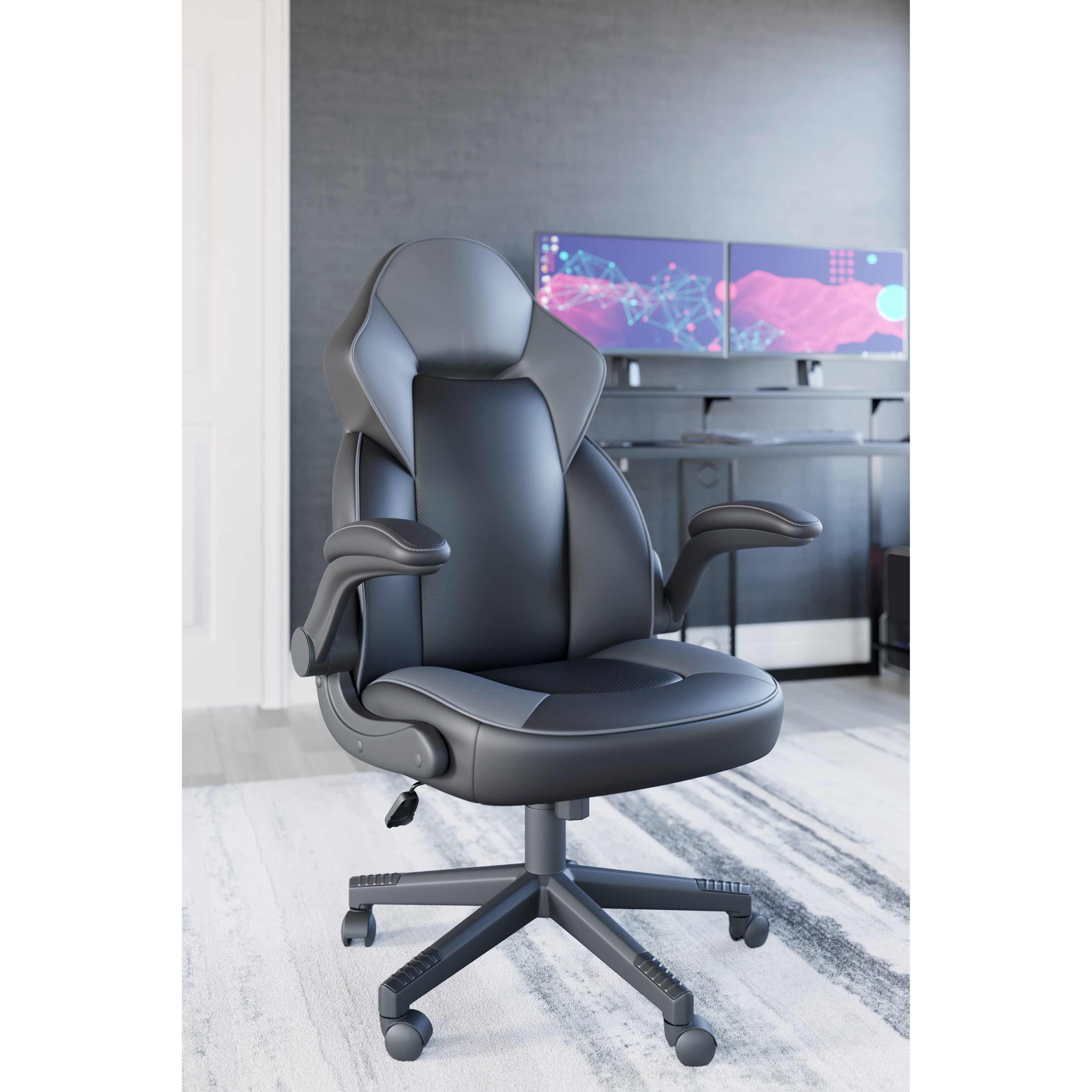 Signature Design by Ashley Lynxtyn H40003A Gray/Black Home Office