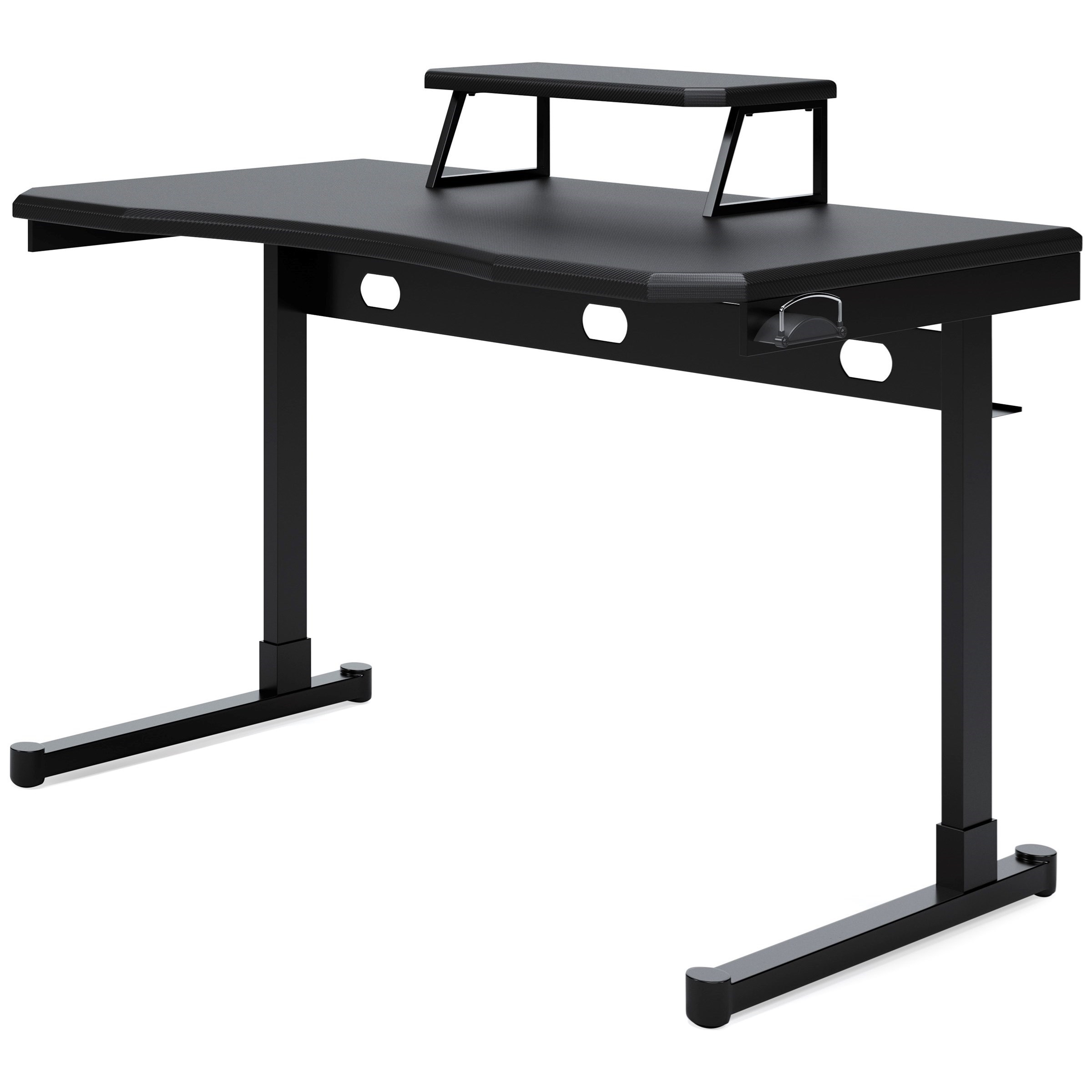 Signature Design by Ashley Lynxtyn Metal 48" Home Office Desk with Monitor Stand Royal