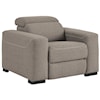 Signature Design by Ashley Mabton Power Recliner w/ Adj. Headrest