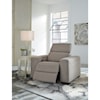 Signature Design by Ashley Mabton Power Recliner w/ Adj. Headrest