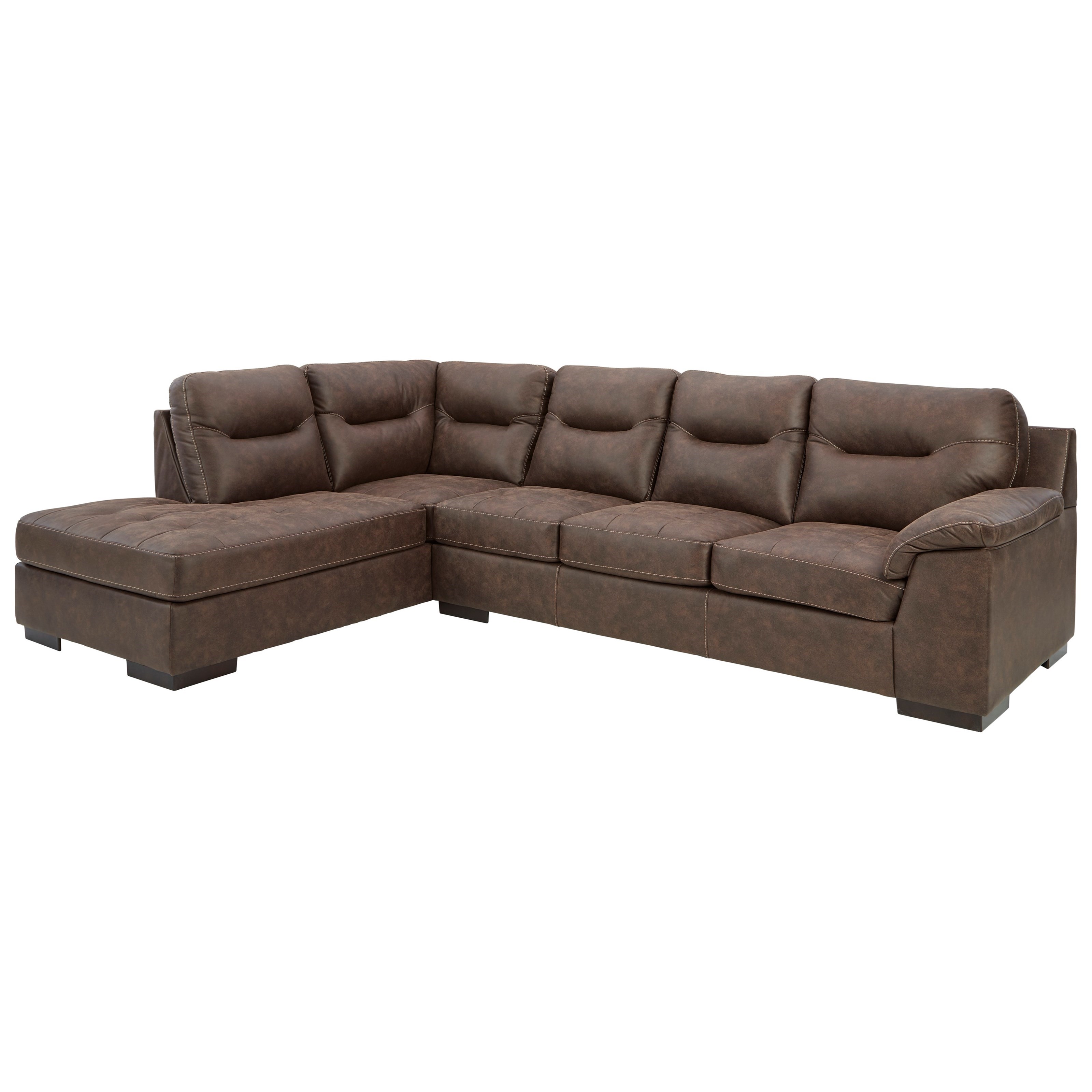 Navi 2 piece shop sectional with chaise