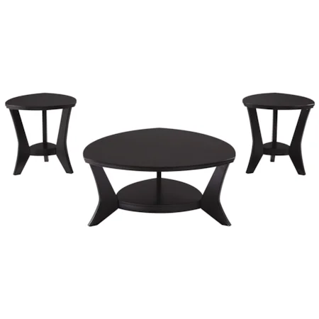 Contemporary 3-Piece Occasional Table Set