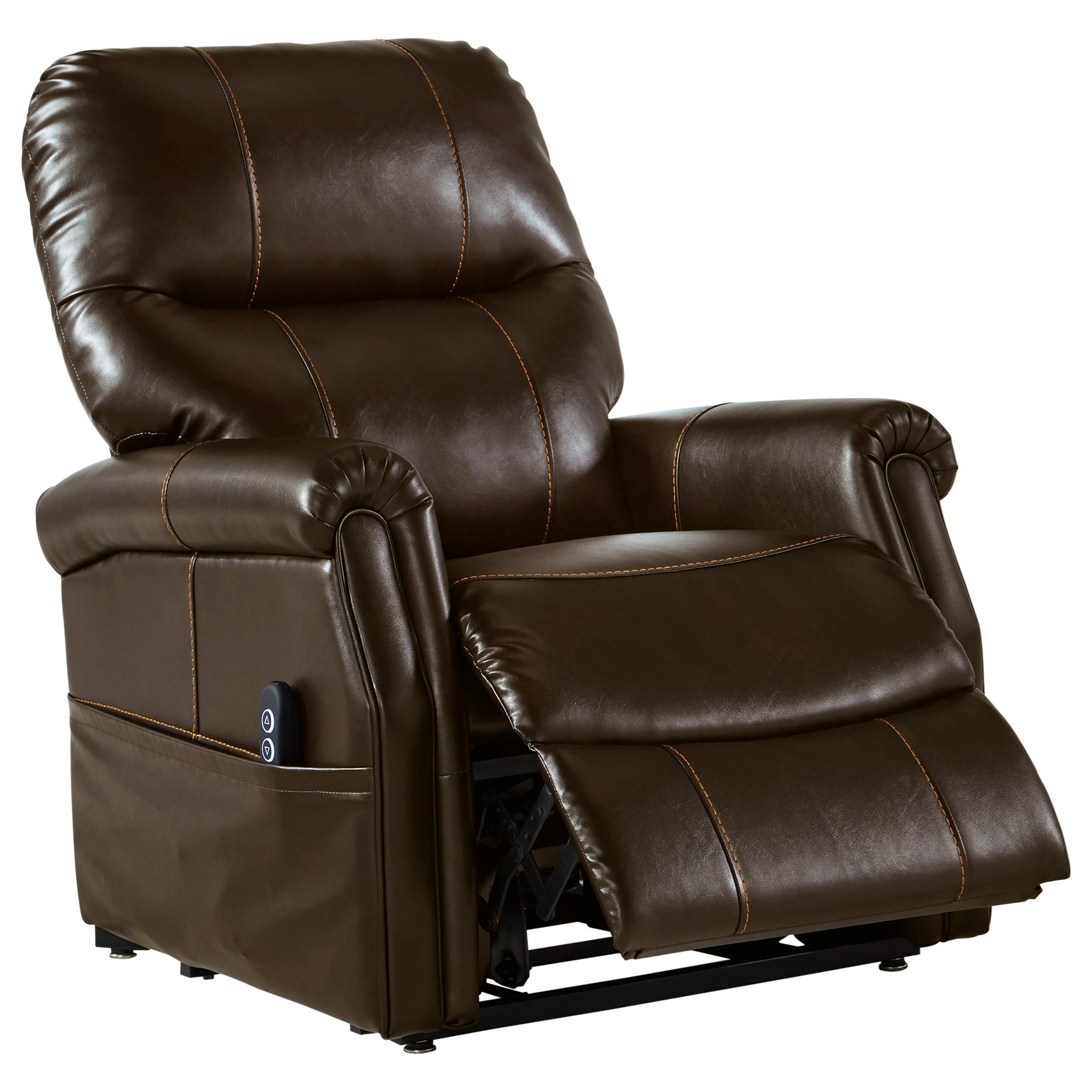 Markridge Transitional Power Lift Recliner with USB Port Furniture and More Lift Chairs