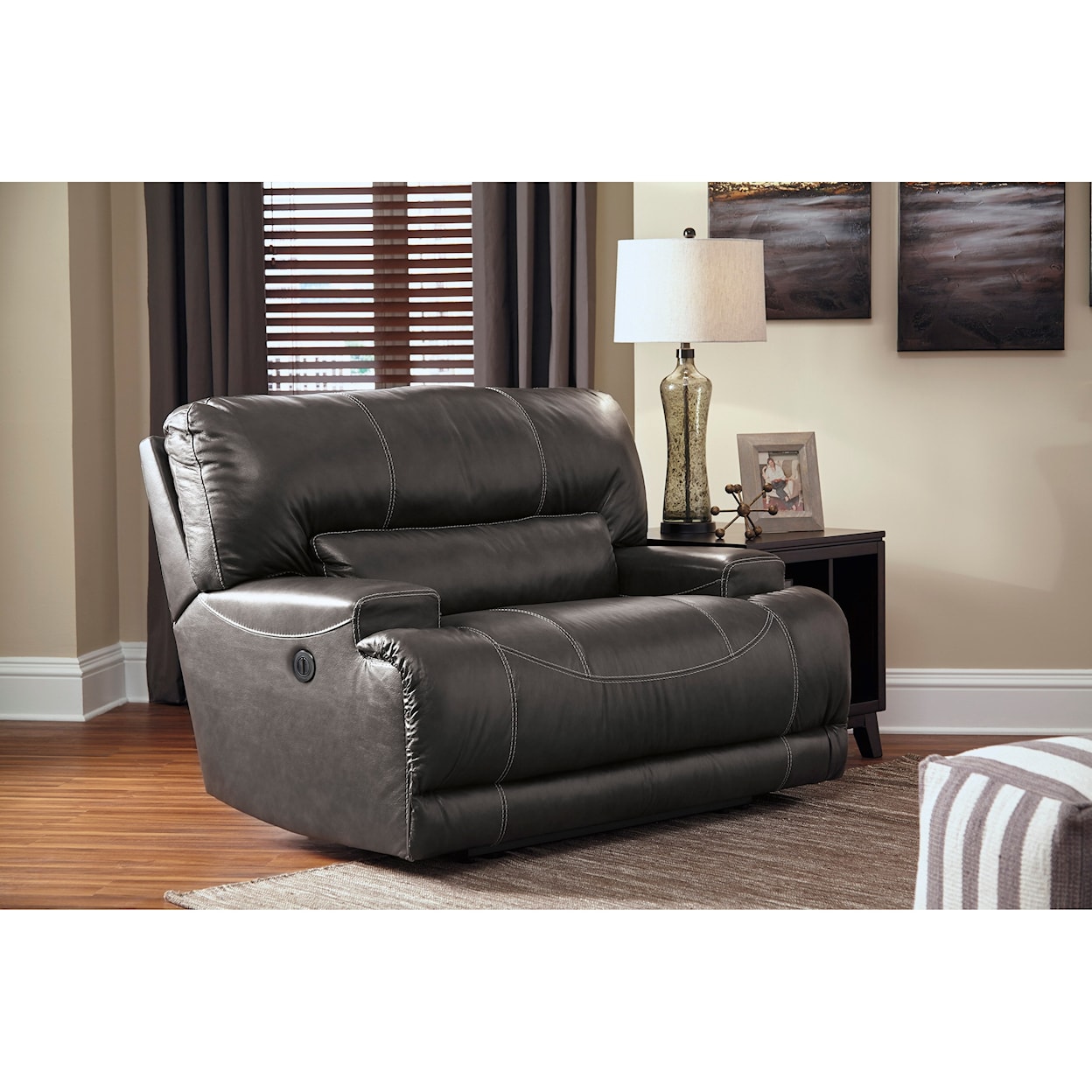 Signature Design by Ashley Furniture McCaskill Wide Seat Power Recliner