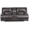 Benchcraft McCaskill Double Reclining Power Loveseat w/ Console