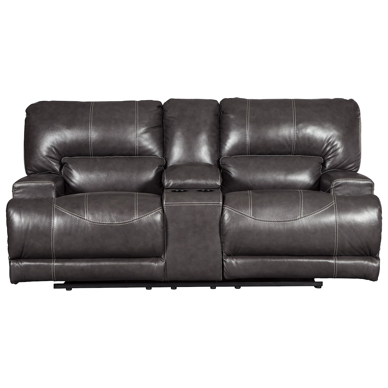 Signature Design by Ashley McCaskill Double Reclining Power Loveseat w/ Console