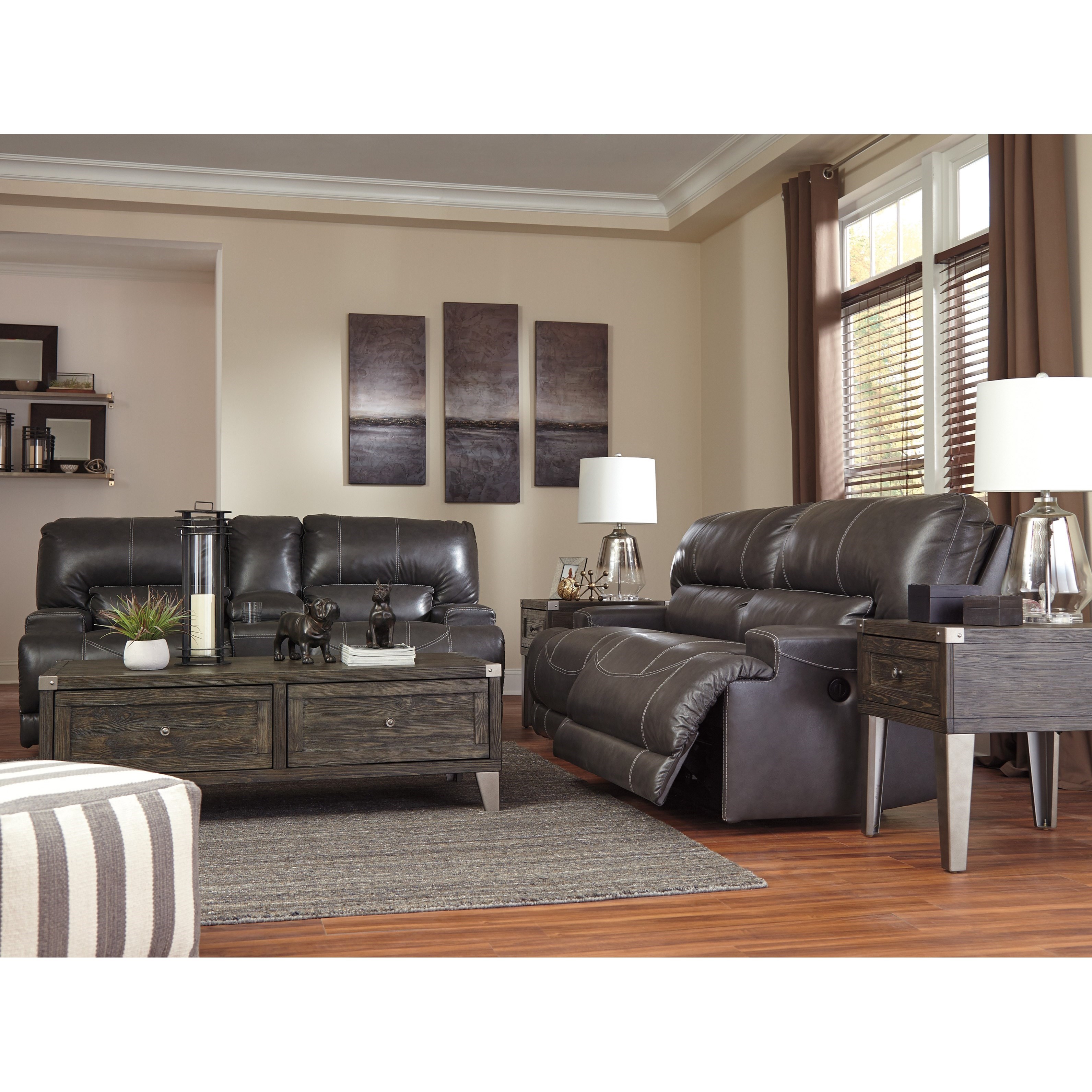 Mccaskill reclining loveseat shop with console