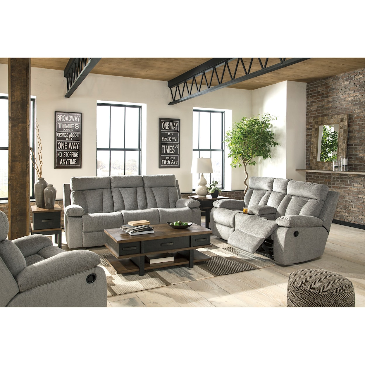 Signature Design by Ashley Mitchiner Reclining Living Room Group