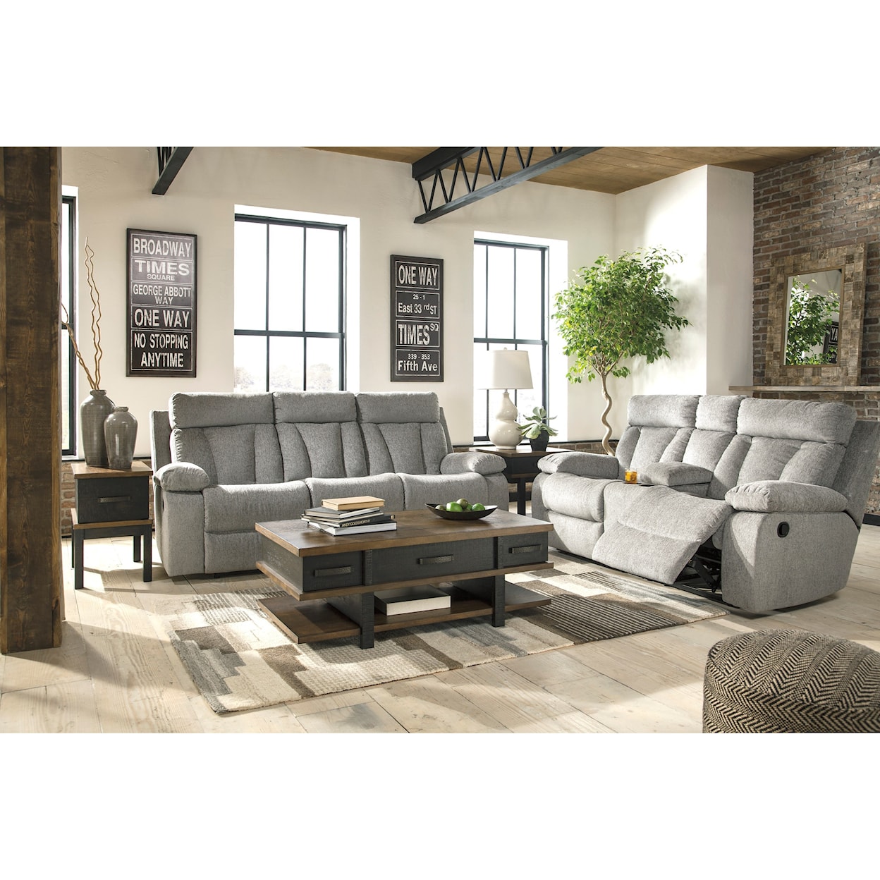 Signature Design by Ashley Mitchiner Reclining Living Room Group