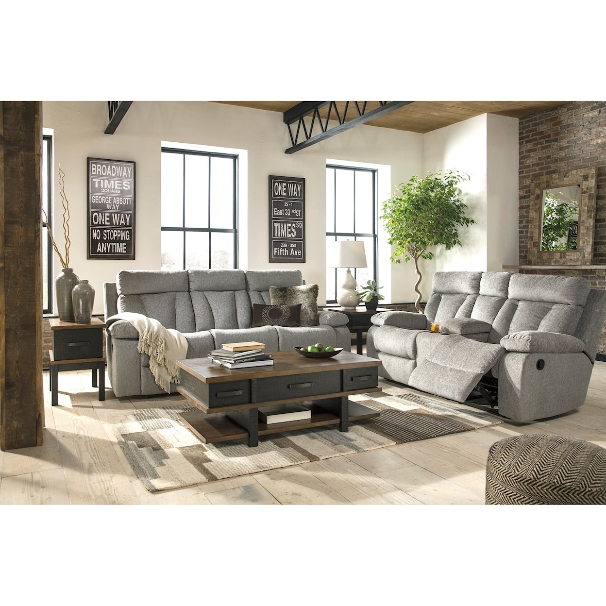 Signature Design by Ashley Mitchiner Reclining Living Room Group