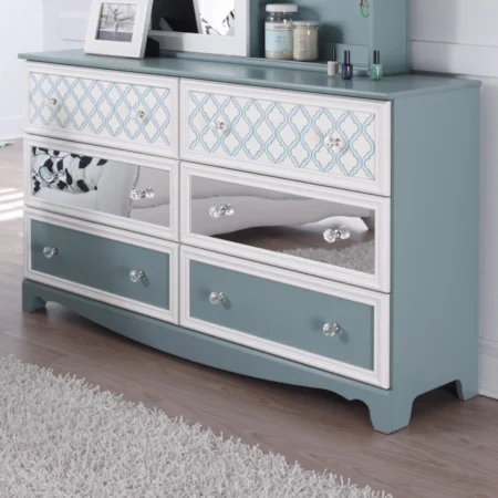 6-Drawer Dresser with Customizable Drawer Fronts