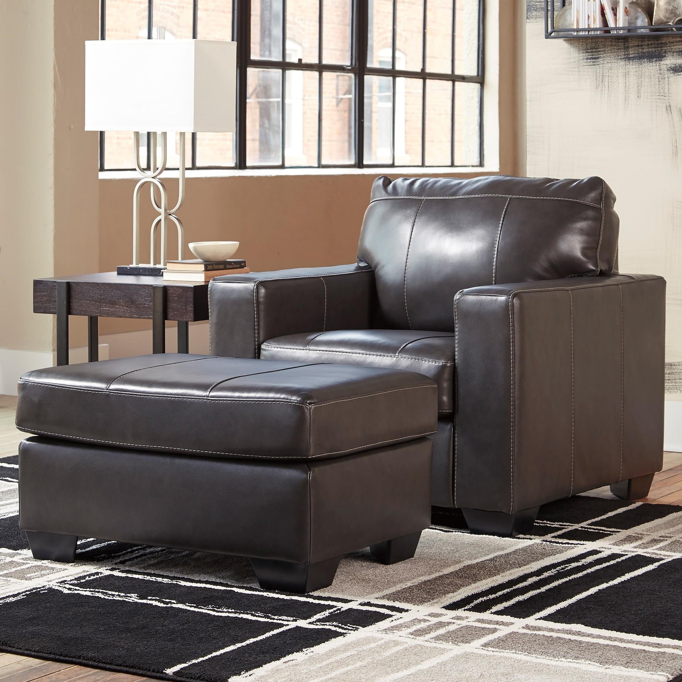 Signature Design by Ashley Morelos Contemporary Leather Match Chair