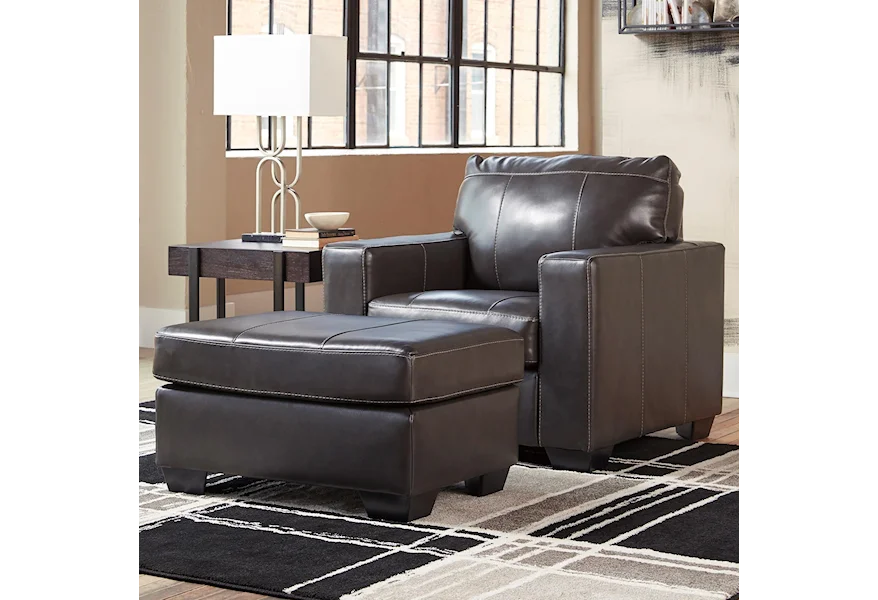 Morelos Chair & Ottoman by Signature Design by Ashley at Sparks HomeStore