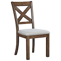 Dining Upholstered X-Back Side Chair