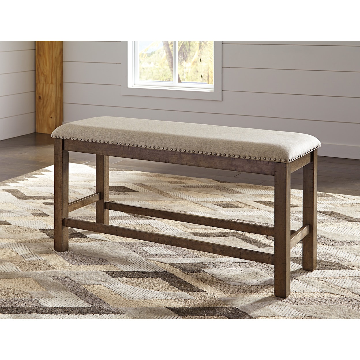 Signature Design by Ashley Moriville Double Upholstered Bench