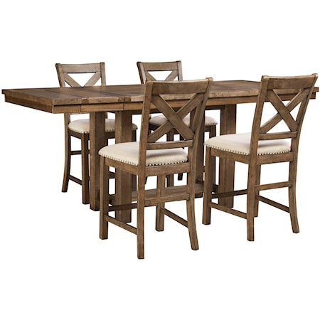 Moriville 5-PC Counter Table Dining Set