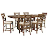 Signature Moriville 7-Piece Rectangular Ext Counter Table Set