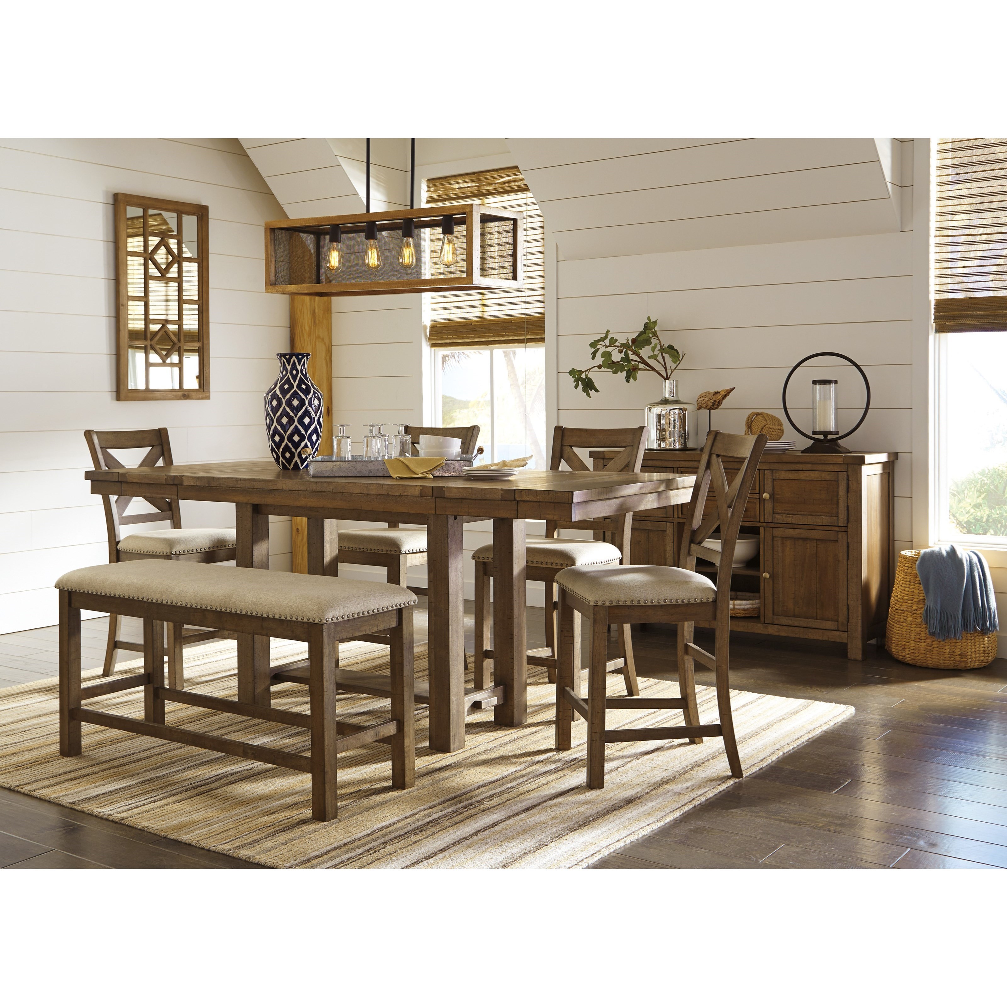 Moriville counter height dining room extension table top