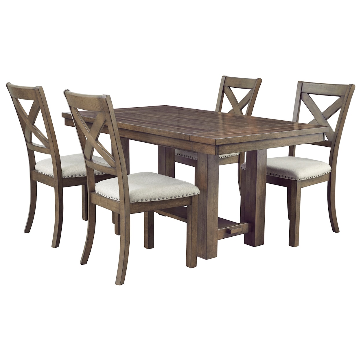 Signature Design by Ashley Furniture Moriville 5-Piece Table and Chair Set