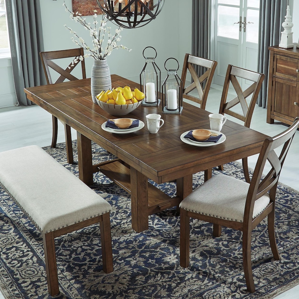 Signature Moriville Rectangular Dining Room Extension Table