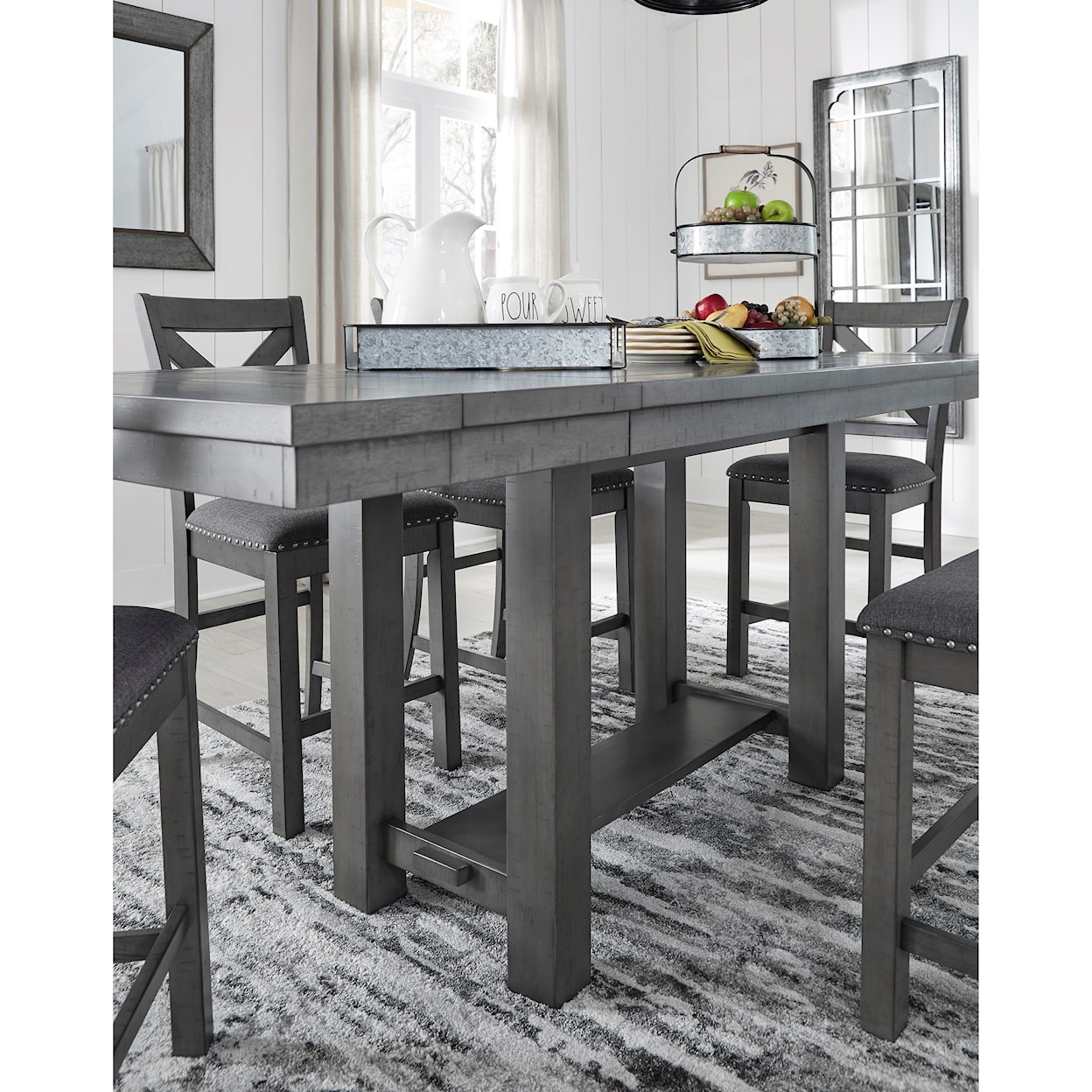Signature Design by Ashley Myshanna 5-Piece Counter Height Table Set